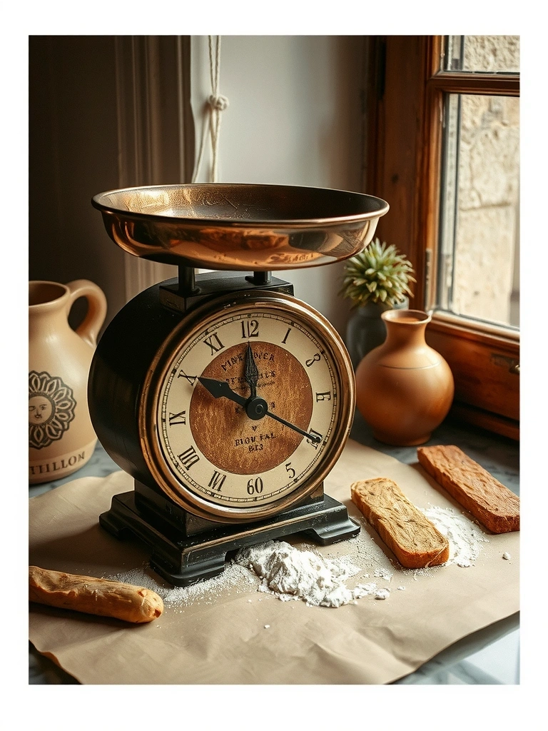 Bilancia d'epoca incisa